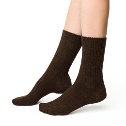 SKARPETY DAMSKIE ALPACA WOOL 044 38-40 brązowy