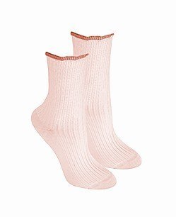 SKARPETY DAMSKIE BEZUCISKOWE Z FALBANKĄ uni pink SKARPETY DAMSKIE BEZUCISKOWE Z FALBANKĄ uni pink