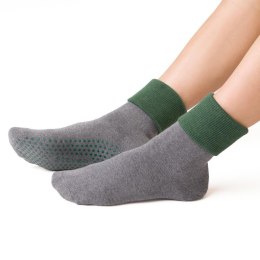 SKARPETY DAMSKIE FROTTE ABS 126 35-37 023 szary/zielony