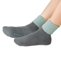 SKARPETY DAMSKIE FROTTE ABS 126 35-37 028 grafitowy/zielony