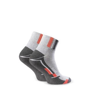 SKARPETY DAMSKIE SPORT 040 35-37 szary/grafitowy 042