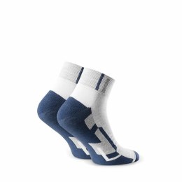 SKARPETY DAMSKIE SPORT 040 38-40 jeans/biały 036