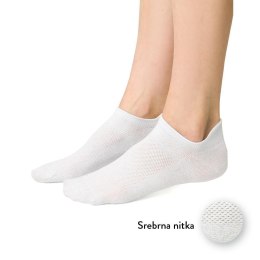 STOPKI DAMSKIE SPORTOWE 050 38-40 srebrny 127