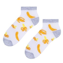 STOPKI DAMSKIE SUMMER SOCKS 114 35-37 ecrui/banany 105