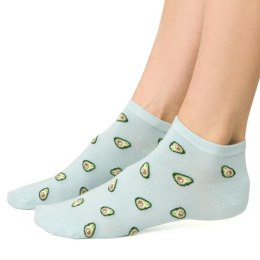 STOPKI DAMSKIE SUMMER SOCKS 114 35-37 jasny błękitny/avocado 121
