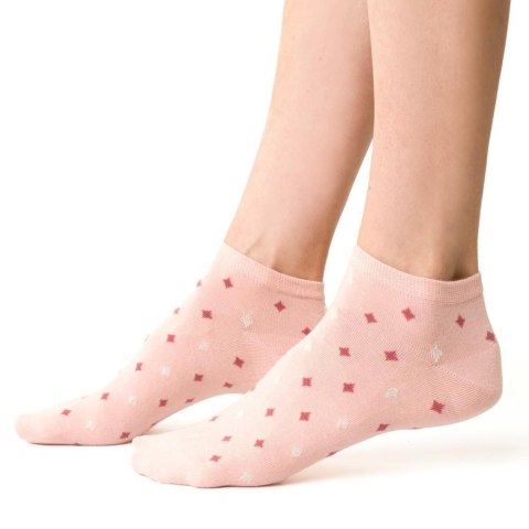 STOPKI DAMSKIE SUMMER SOCKS 114 35-37 morelowy/romby 130 STOPKI DAMSKIE SUMMER SOCKS 114 35-37 morelowy/romby 130
