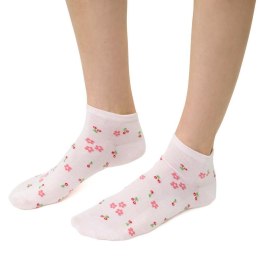 STOPKI DAMSKIE SUMMER SOCKS 114 38-40 jasny różowy/czereśnie