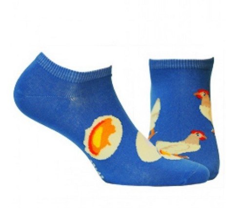 STOPKI WZOROWANE FUNKY 30-34 blue.b53/wz.991