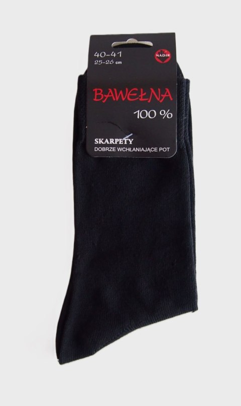 SKARPETY BAWEŁNA 100% 44-45 czarny