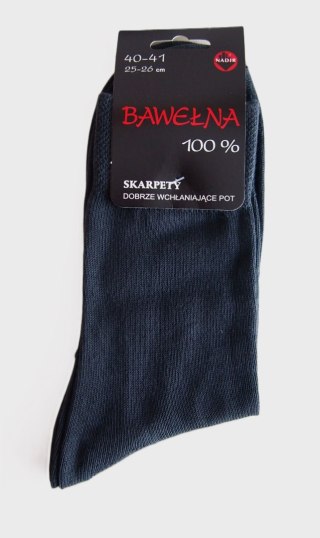 SKARPETY BAWEŁNA 100% 44-45 grafit