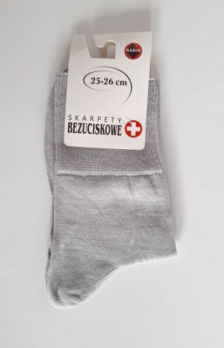 SKARPETY BEZUCISKOWE 42-44 popiel
