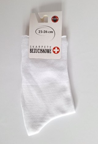 SKARPETY BEZUCISKOWE 45-47 biały