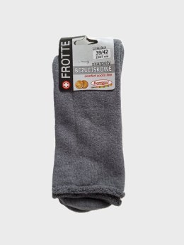 SKARPETY BEZUCISKOWE FROTTE 434 39-42 szary