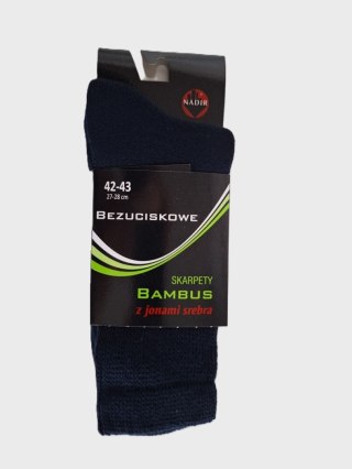 SKARPETY BEZUCISKOWE FROTTE BAMBUS M+ 39-41 granatowy