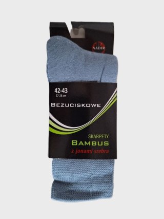 SKARPETY BEZUCISKOWE FROTTE BAMBUS M+ 44-45 jeans