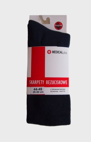 SKARPETY BEZUCISKOWE FROTTE M+ 39-41 granat