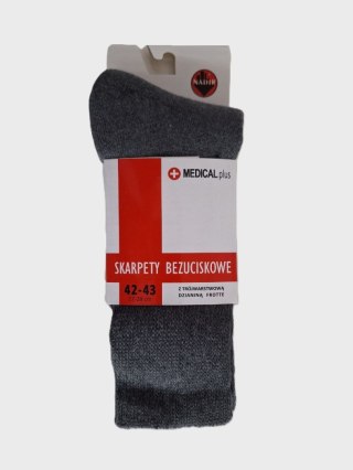 SKARPETY BEZUCISKOWE FROTTE M+ 39-41 melange