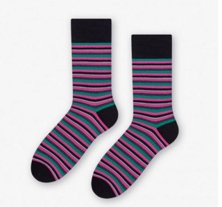 SKARPETY CASUAL 051 39-42 foletowe paski 096
