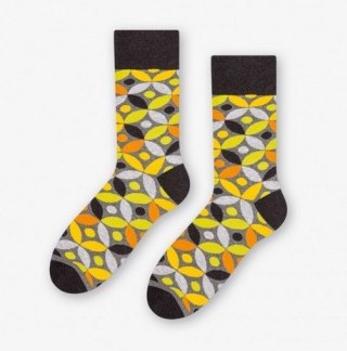 SKARPETY CASUAL 051 39-42 zielony kwiaty 097
