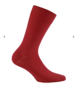 SKARPETY GŁADKIE PERFECT MAN CASUAL 39-41 red