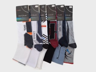 SKARPETY MĘSKIE ACTIVE M-002 42-43 mix kolor / mix wzór