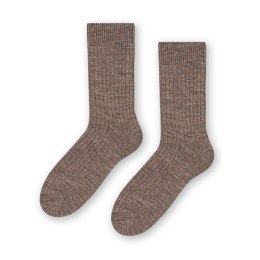 SKARPETY MĘSKIE ALPACA WOOL 044 44-46 melanż beż