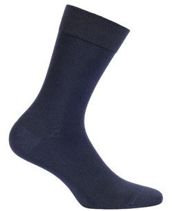 SKARPETY MĘSKIE BAMBOO GŁADKIE 45-47 navy