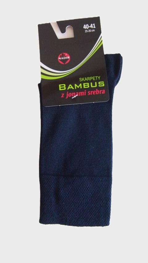 SKARPETY MĘSKIE BAMBUS AG+ 42-43 granatowy SKARPETY MĘSKIE BAMBUS AG+ 42-43 granatowy