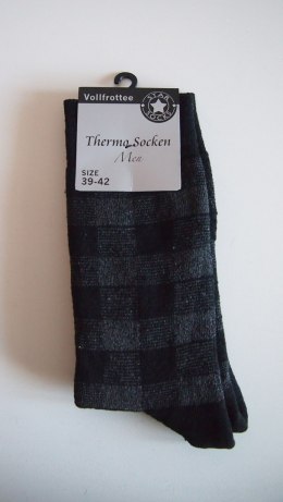 SKARPETY MĘSKIE THERMO 7025 39-42 czarny