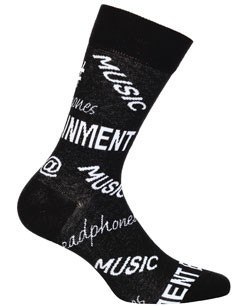 SKARPETY PERFECT MAN CASUAL 39-41 black.g95/music SKARPETY PERFECT MAN CASUAL 39-41 black.g95/music