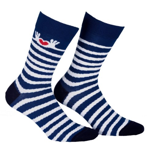 SKARPETY PERFECT MAN CASUAL 39-41 navy.b6r/serce SKARPETY PERFECT MAN CASUAL 39-41 navy.b6r/serce