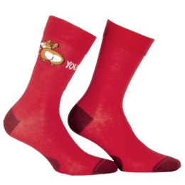 SKARPETY PERFECT MAN CASUAL 39-41 red.r56/piesek