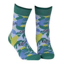 SKARPETY PERFECT MAN CASUAL 42-44 green.v68/kwiaty