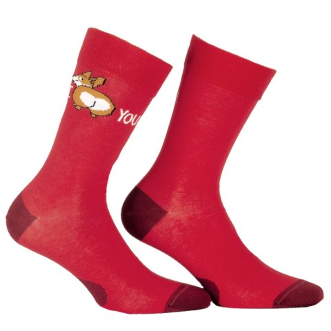SKARPETY PERFECT MAN CASUAL 45-47 red.r56/piesek SKARPETY PERFECT MAN CASUAL 45-47 red.r56/piesek