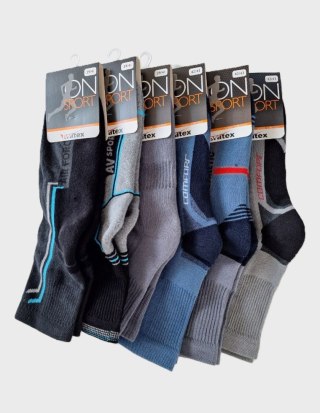 SKARPETY PÓŁFROTTE SPORT M-005 39-41 ciemny - mix wzór