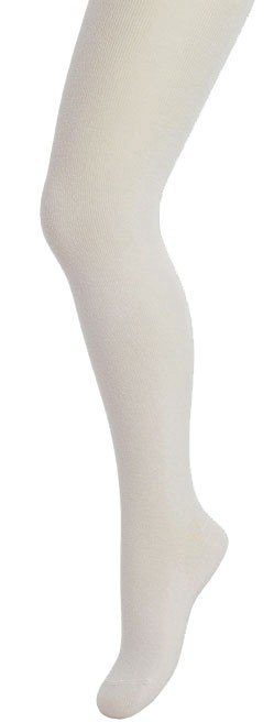RAJSTOPY SOFT COTTON GŁADKIE 6-11 LAT 152-158 off white