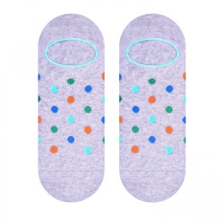 STOPKI MĘSKIE 098 SALE 43-46 polka dots szary