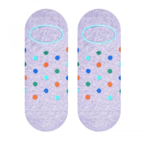 STOPKI MĘSKIE 098 SALE 43-46 polka dots szary
