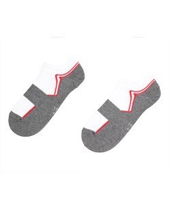 STOPKI SPORTIVE WZOROWANE AG+ 39-41 white.05a/wz.955