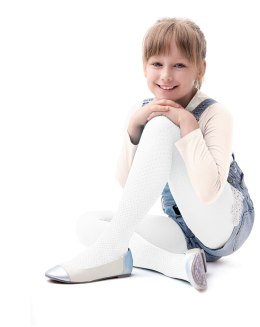 RAJSTOPY DZIEWCZĘCE MINI MINI 40 DEN 122-128 bianco