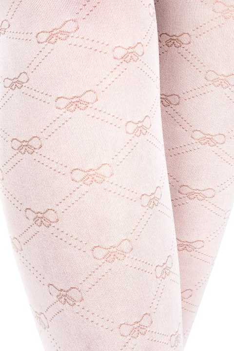 RAJSTOPY NATALIA 30 DEN RM011 140-146 biały/kokardki RAJSTOPY NATALIA 30 DEN RM011 140-146 biały/kokardki