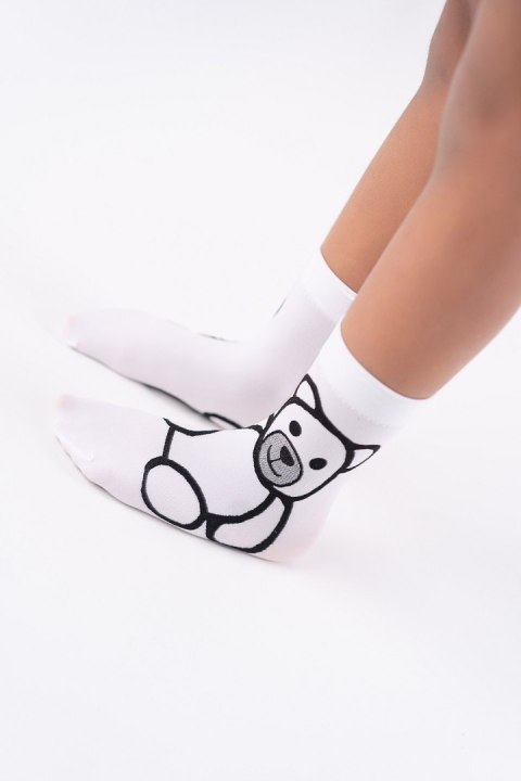 SKARPETKI DZIEWCZĘCE BEAR 40 DEN uni bianco SKARPETKI DZIEWCZĘCE BEAR 40 DEN uni bianco