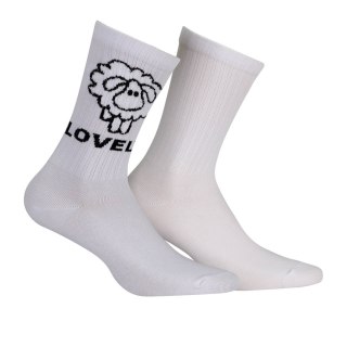 SKARPETKI DZIEWCZĘCE LOVELY 39-41 white