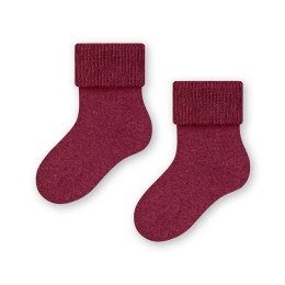 SKARPETKI FROTTE NIEMOWLĘCE 156 11-13 011 bordowy