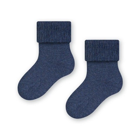SKARPETKI FROTTE NIEMOWLĘCE 156 14-16 012 melanż jeans SKARPETKI FROTTE NIEMOWLĘCE 156 14-16 012 melanż jeans