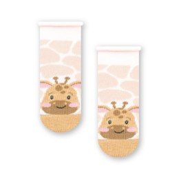 SKARPETKI NIEMOWLĘCE COTTON CANDY 138 14-16 różowy/żyrafa 357