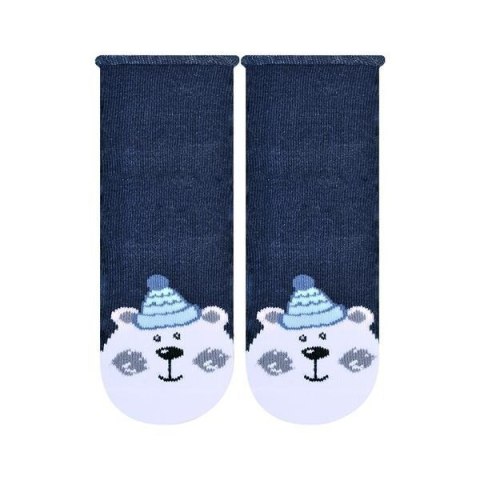 SKARPETKI NIEMOWLĘCE COTTON CANDY 138 20-22 jeans/biały miś 127 SKARPETKI NIEMOWLĘCE COTTON CANDY 138 20-22 jeans/biały miś 127