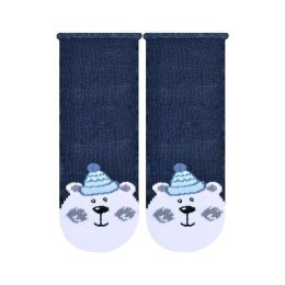 SKARPETKI NIEMOWLĘCE COTTON CANDY 138 23-25 jeans/biały miś 127