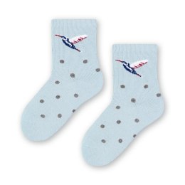 SKARPETKI NIEMOWLĘCE COTTON CANDY 138 23-25 niebieski/koliber 233