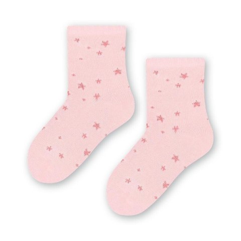 SKARPETKI NIEMOWLĘCE COTTON CANDY 138 23-25 różowy/gwiazdki 236 SKARPETKI NIEMOWLĘCE COTTON CANDY 138 23-25 różowy/gwiazdki 236